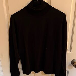 Talbots Black Turtleneck Sweater